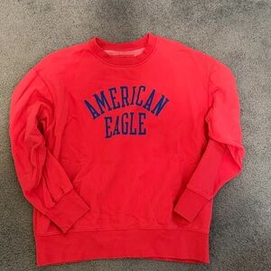 American Eagle Outfitters Classic Red Crewneck Sweater